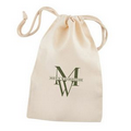 Large Natural Muslin Cotton Drawstring Pouch